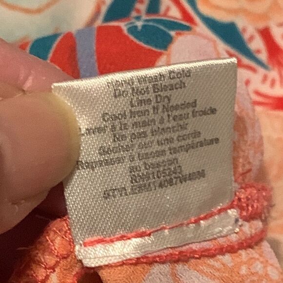 Bobeau cold  shoulder bell sleeve flower pattern XL blouse preloved ❤️ - Picture 9 of 13